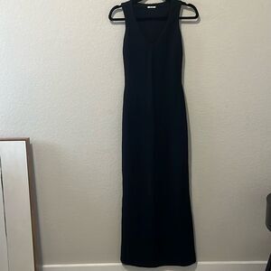 WOOLFORD Contoured Black Rib Bodycon Sleeveless Dress, Size 34 (US, 4/6)